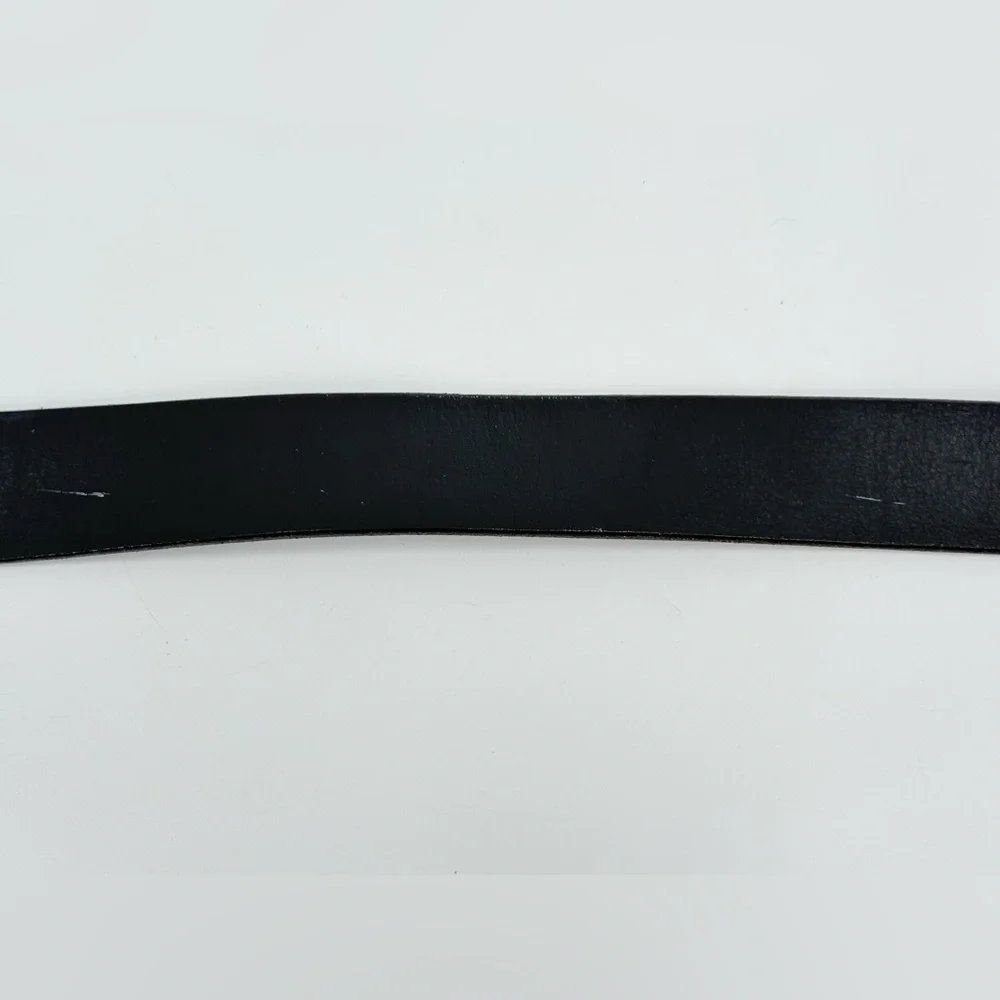 Vera Pelle Juice Italian Leather Black Belt 36‎